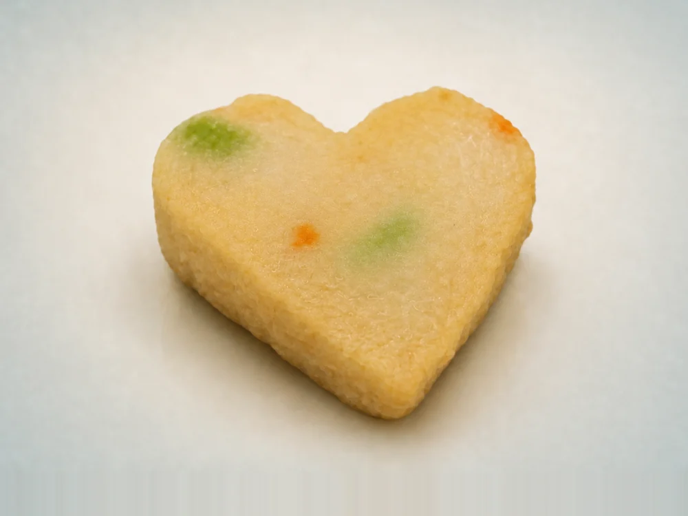 Japanese Style Edamame and Carrot Fish Cake (Satsuma-age)